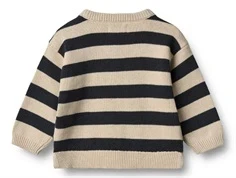 Wheat Morgan striktrøje med navy striber